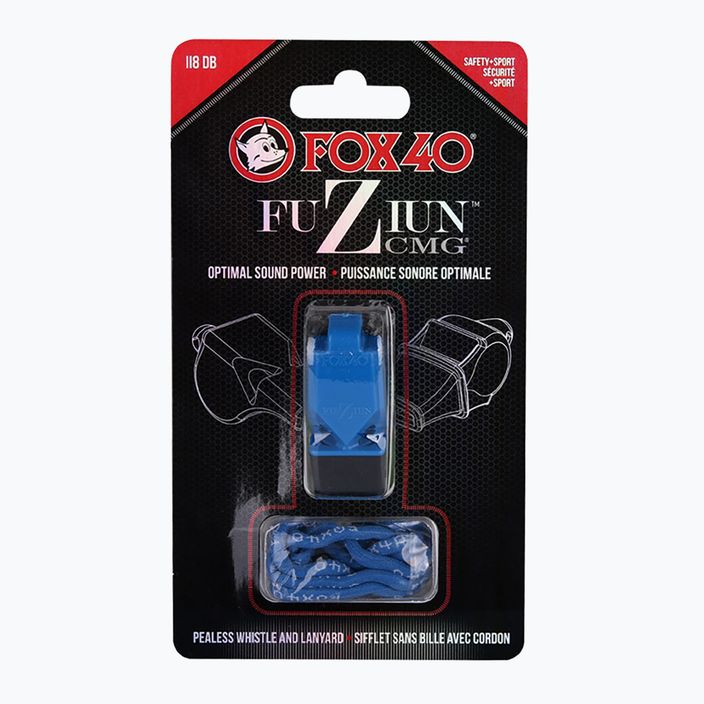 Fischietto con corda Fox 40 Fuzion CMG blu 4