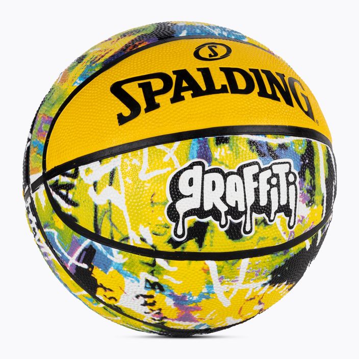 Spalding Graffiti verde/giallo basket taglia 7 2