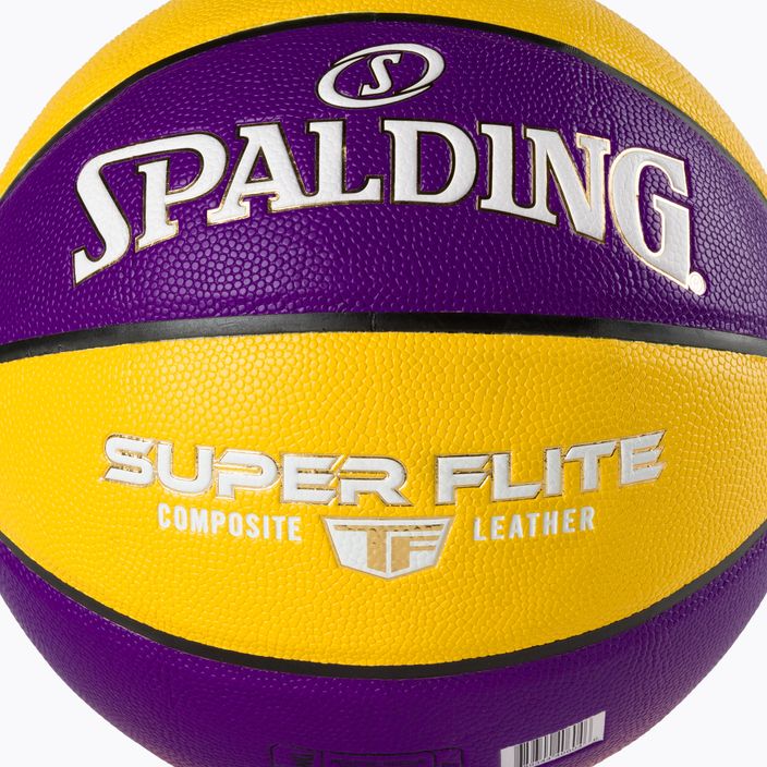 Spalding Super Flite basket viola/giallo taglia 7 3