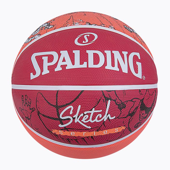Spalding schizzo Dribble basket rosso / bianco dimensioni 7 4
