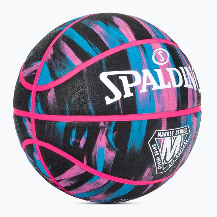 Spalding Marble basket nero/rosa/blu misura 7 2