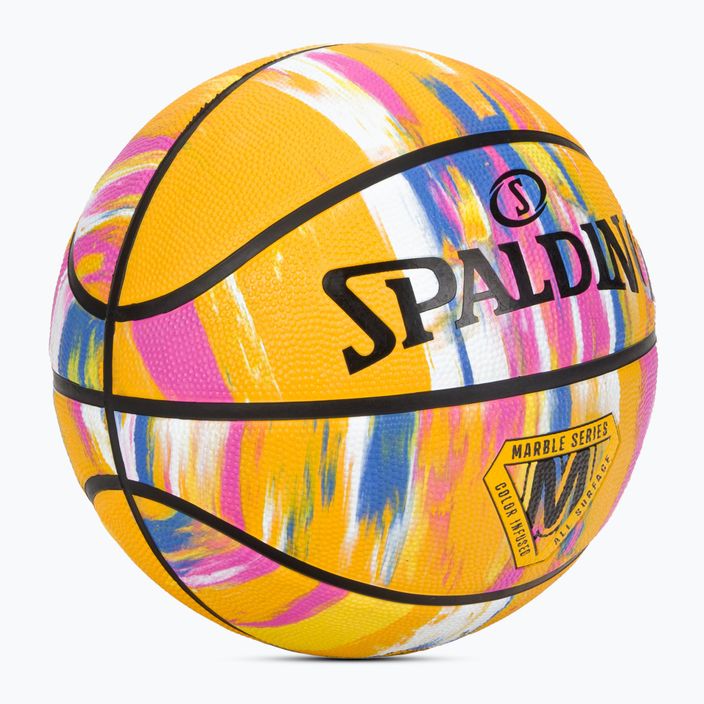 Spalding Marble basket giallo taglia 7 2