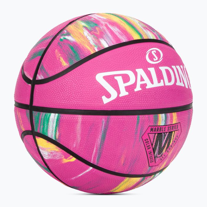 Spalding Marble rosa basket taglia 7 2