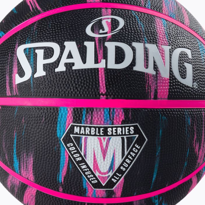 Spalding Marble basket nero/rosa/blu misura 6 3