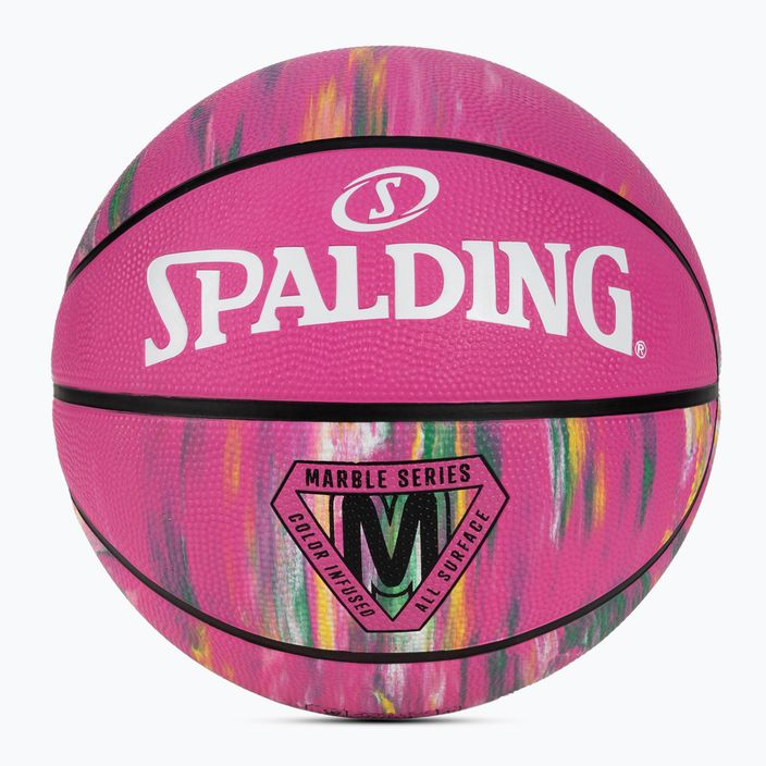 Spalding Marble rosa basket taglia 5