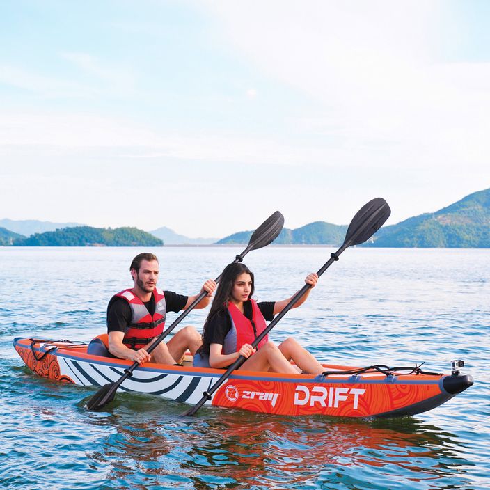 ZRAY Drift 14'0" bianco/arancio kayak gonfiabile per 2 persone 10