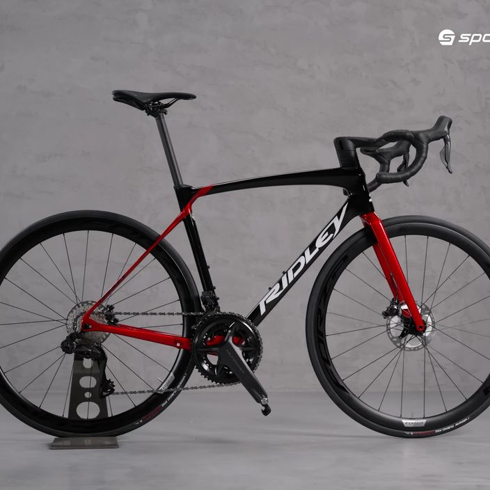 Ridley Fenix SLiC Ultegra DI2 FSD30As bici da corsa nero candu rosso/bianco metallizzato 15