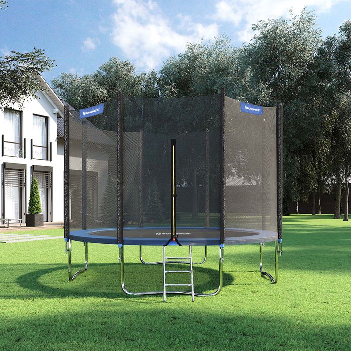 SONGMICS STR124 366 cm nero/blu trampolino da giardino 2