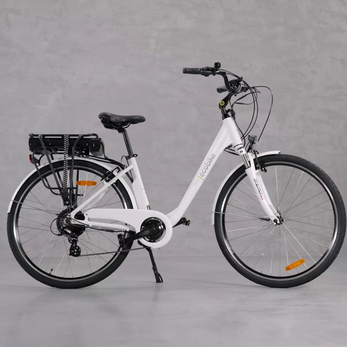 Bicicletta elettrica EcoBike Traffic 36V 13Ah 468Wh Smart BMS bianco 14