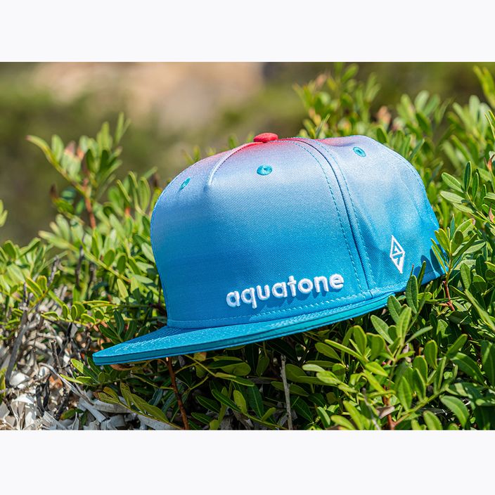 Cappello da baseball con logo Aquatone blu 7