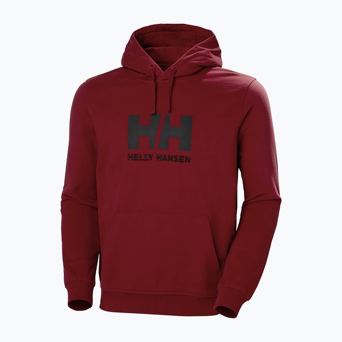Felpa da uomo Helly Hansen HH Logo Hoodie, color sangue di bue 4