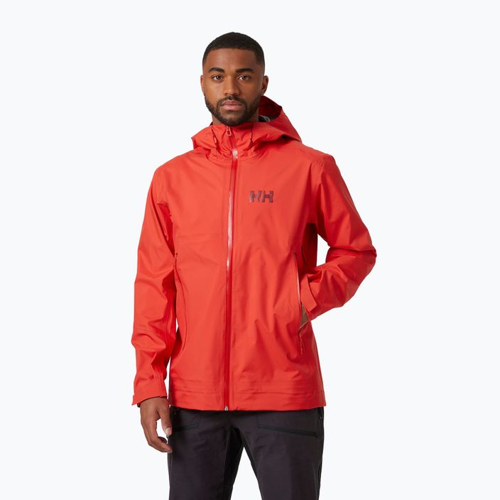 Helly Hansen giacca da pioggia da uomo Verglas 3L Shell 2.0 alert rosso