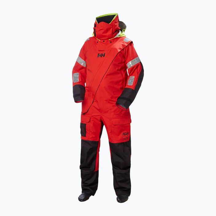 Tuta da vela Helly Hansen Aegir Ocean Dry Suit 2.0 da uomo, allerta rosso