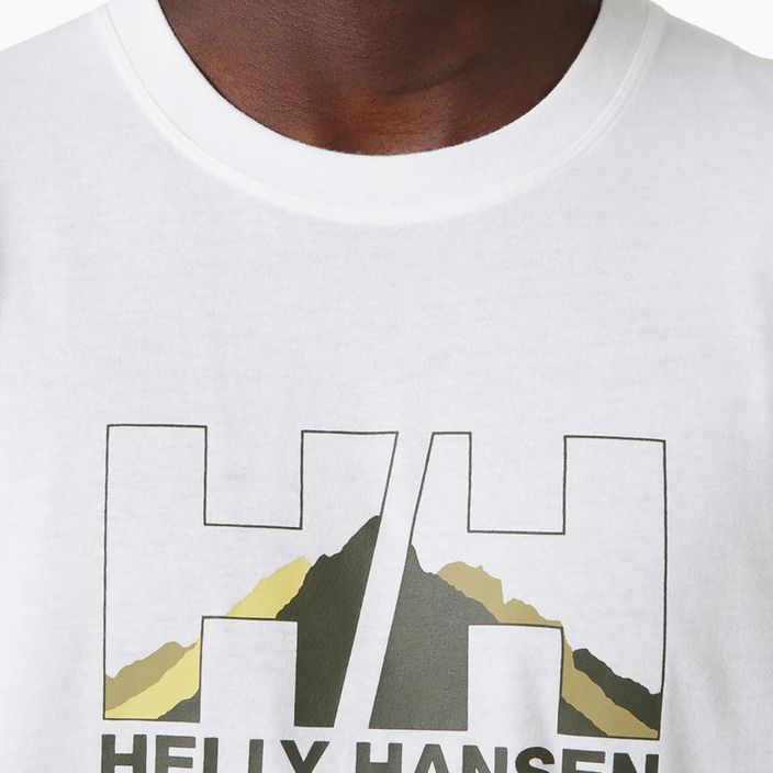 T-shirt trekking uomo Helly Hansen Nord Graphic bianco 3