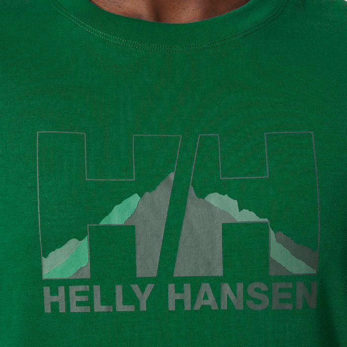Camicia da trekking Helly Hansen Nord Graphic malachite da uomo 3