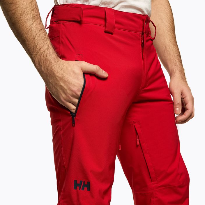 Pantaloni da sci da uomo Helly Hansen Legendary Insulated rosso 5
