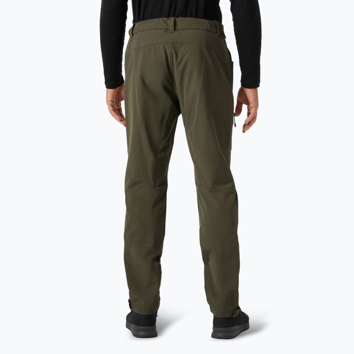 Pantaloni softshell Helly Hansen da uomo Brono Softshell verde utility 2