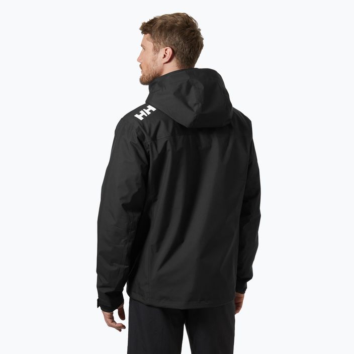 Giacca da vela da uomo Helly Hansen Crew Hooded Midlayer 2 nero 2