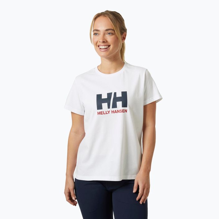 T-shirt Helly Hansen donna Logo 2.0 bianco