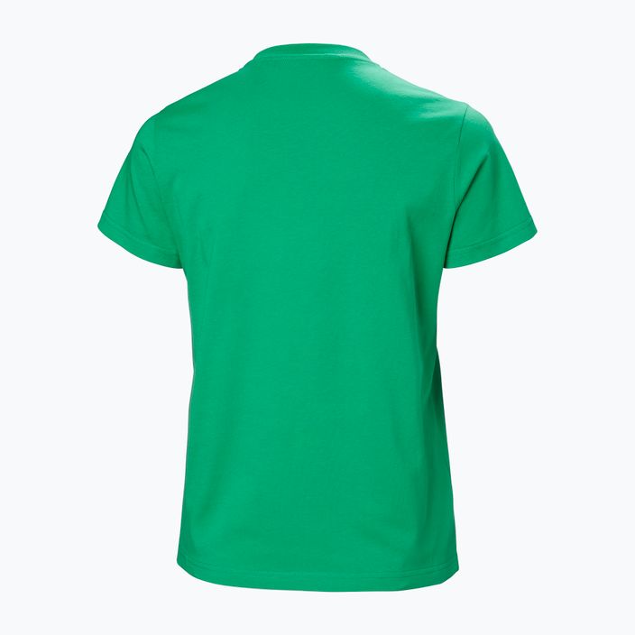 Maglietta Helly Hansen da donna Logo 2.0 verde brillante 5