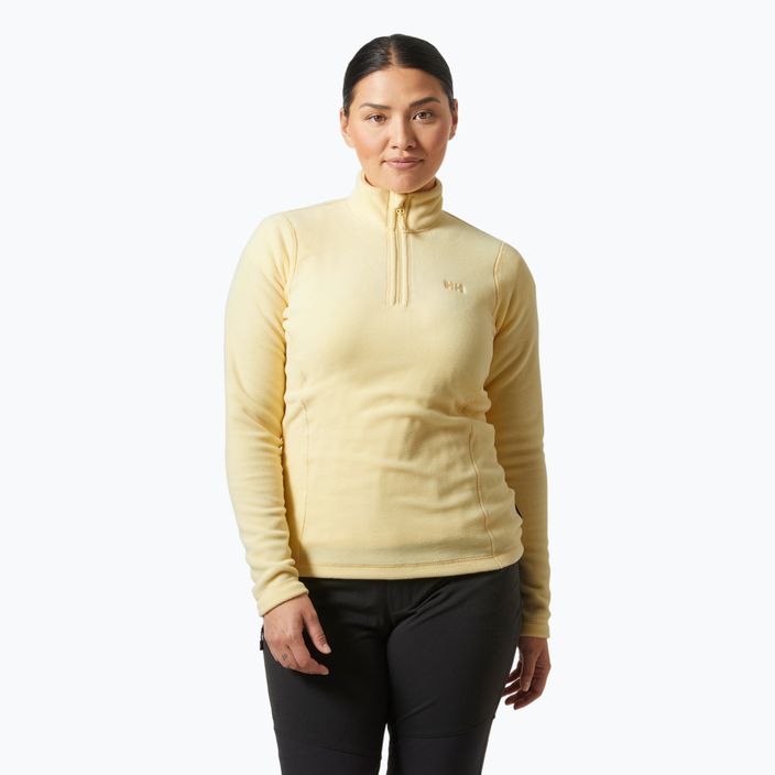 Felpa da trekking da donna Helly Hansen Daybreaker 1/2 Zip giallo crema