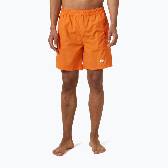 Pantaloncini da bagno Helly Hansen Calshot Trunk da uomo, arancio papavero