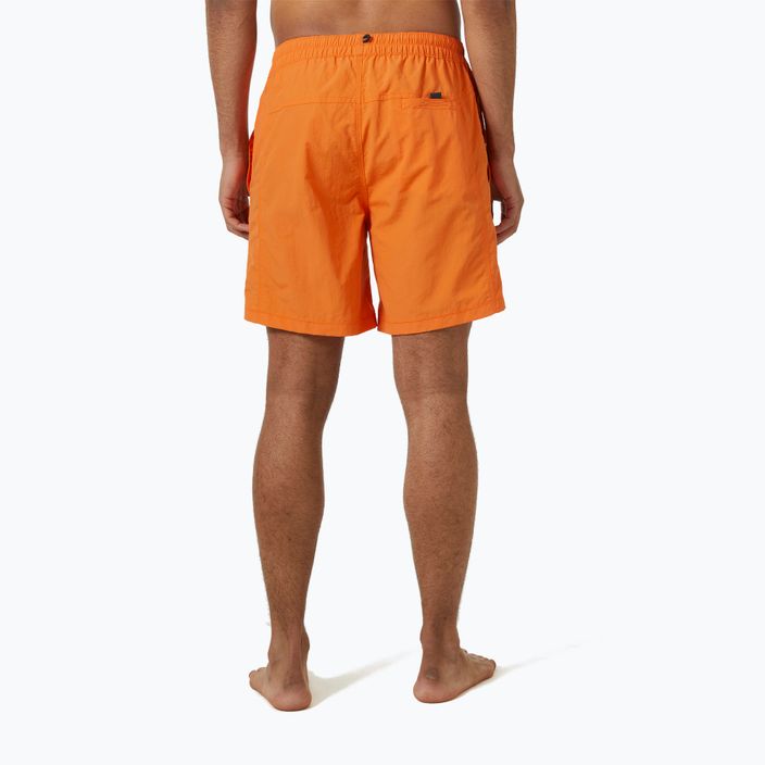 Pantaloncini da bagno Helly Hansen Calshot Trunk da uomo, arancio papavero 2