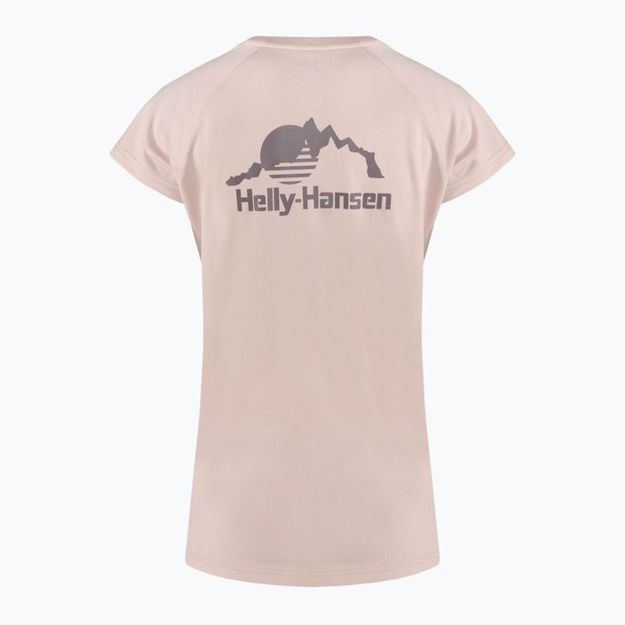 Maglietta Helly Hansen Nord Graphic Drop rosa nuvola da donna 5
