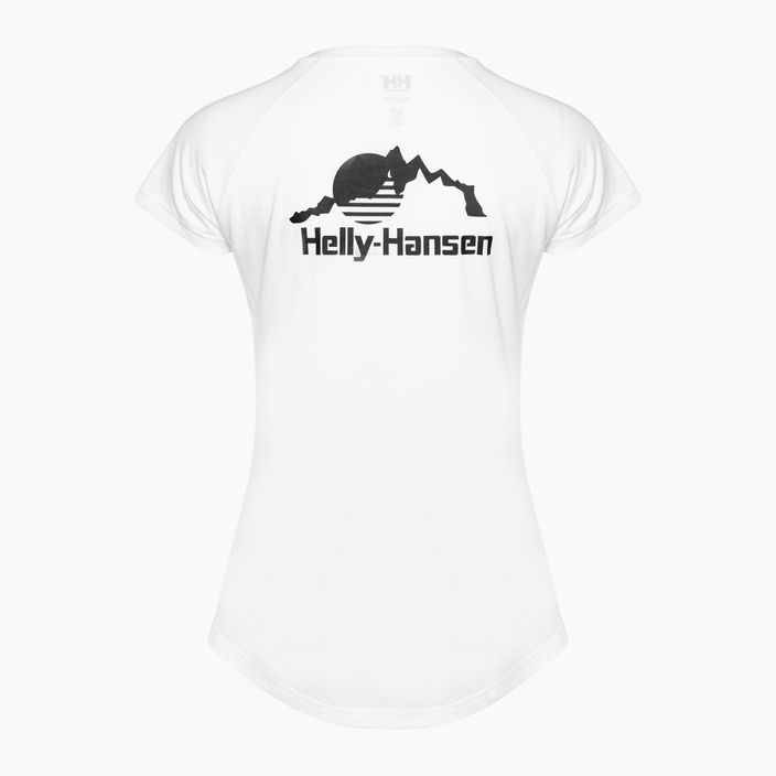 Maglietta Helly Hansen Nord Graphic Drop bianca da donna 2