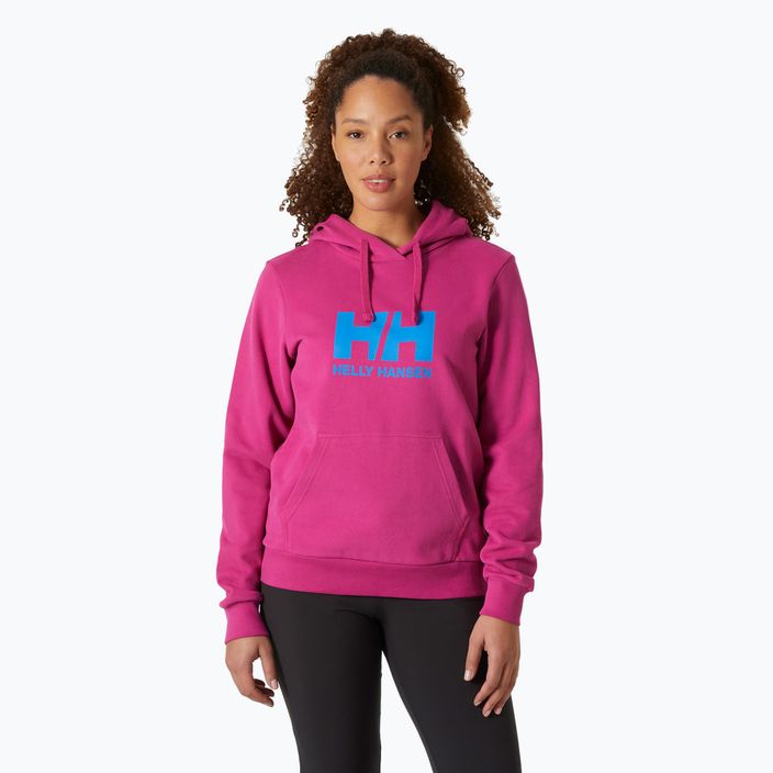 Felpa Helly Hansen donna HH Logo Hoodie 2.0 magenta 2.0