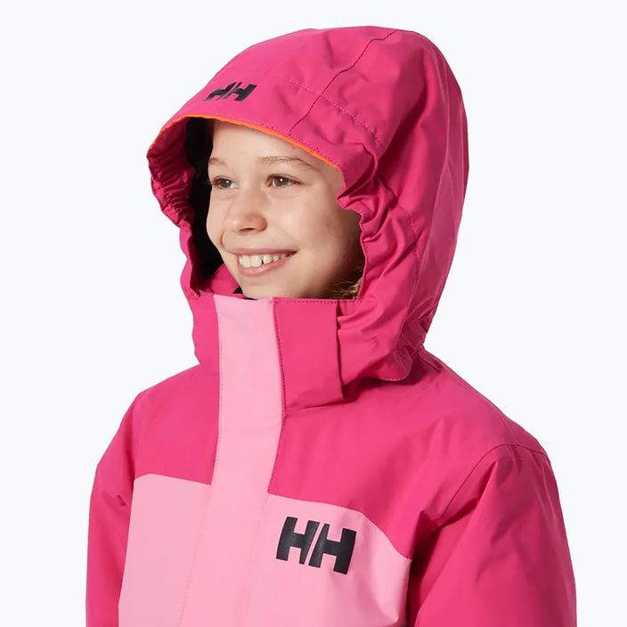 Giacca da sci Helly Hansen Level rosa zucchero per bambini 3