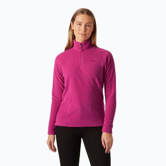 Felpa da trekking da donna Helly Hansen Daybreaker 1/2 Zip magenta 2.0