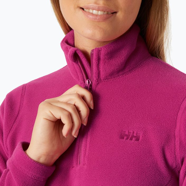 Felpa da trekking da donna Helly Hansen Daybreaker 1/2 Zip magenta 2.0 3