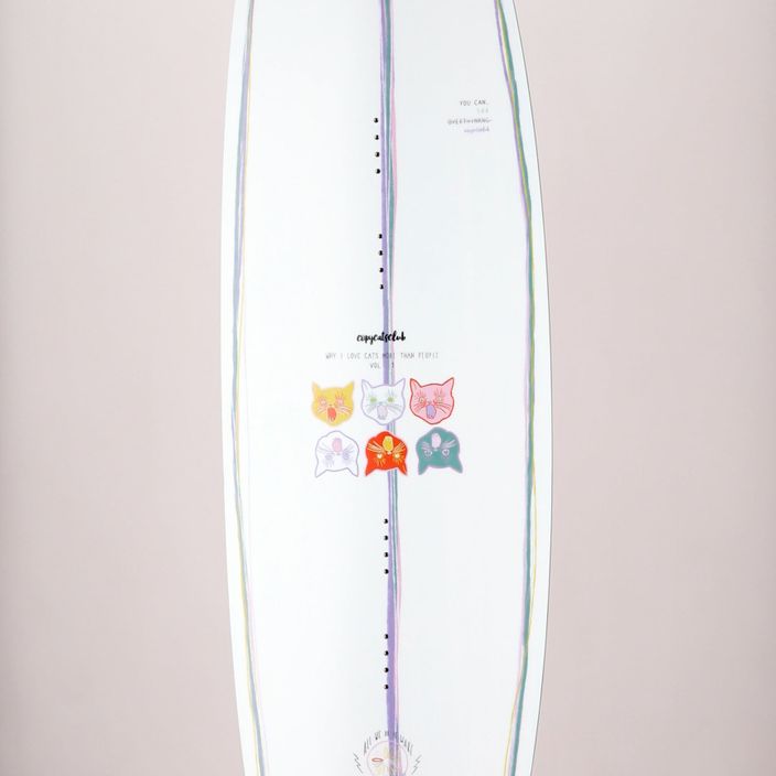 Slingshot Copycat wakeboard bianco/rosa/arancione 9