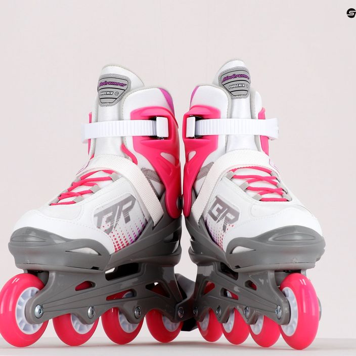Pattini a rotelle per bambini Bladerunner by Rollerblade Phoenix G bianco/fucsia 13