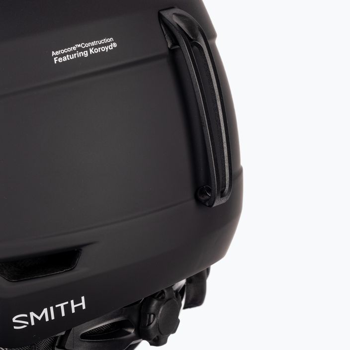 Smith Mission 2021 casco da sci nero opaco 7
