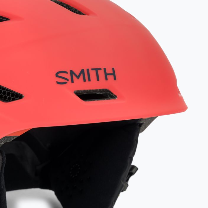 Smith Mission casco da sci rosso opaco 6