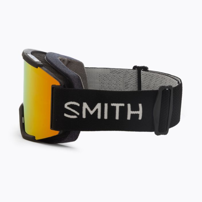 Smith Squad nero/chroma pop sun red mirror occhiali da sci 3