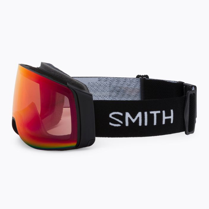 Smith 4D Mag nero/cromapop fotocromatico rosso specchio occhiali da sci 4