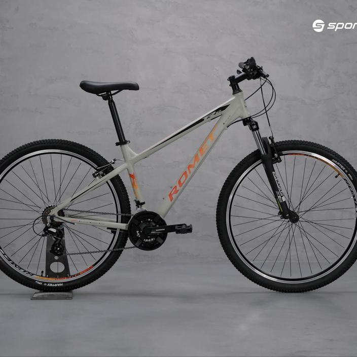 Romet Rambler R9.0 mountain bike grigio/arancione 14