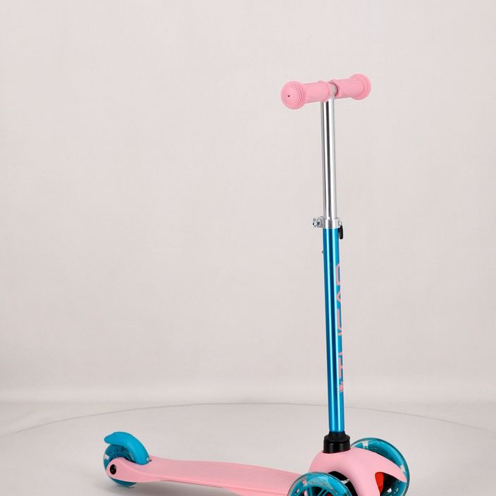 Monopattino triciclo per bambini Meteor Tucan rosa/blu 9