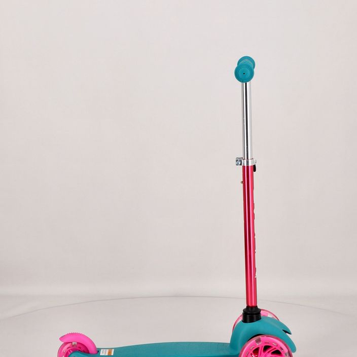 Triciclo scooter per bambini Meteor Tucan turchese/rosa 11