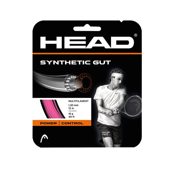 Corda da tennis HEAD in budello sintetico 12 m rosa 2