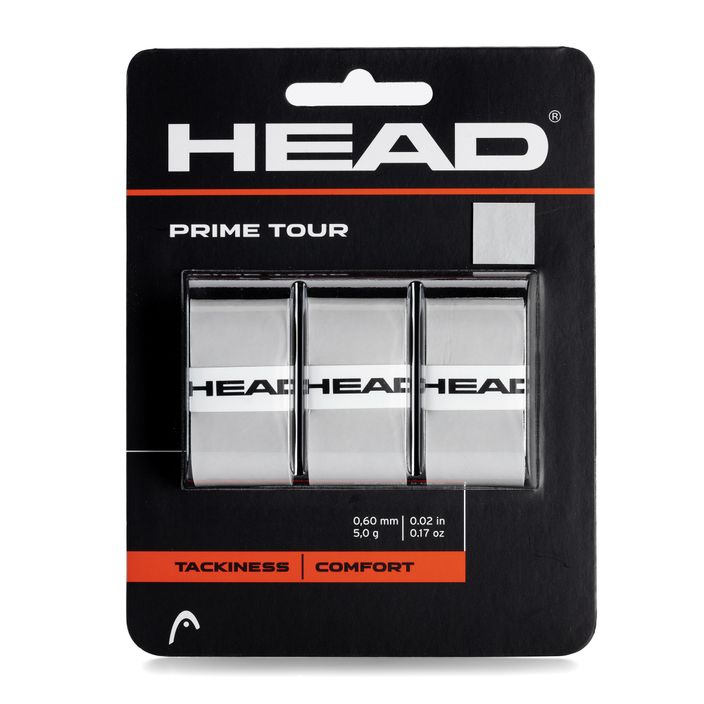 Fasce per racchette da tennis HEAD Prime Tour 3 pezzi grigio 2