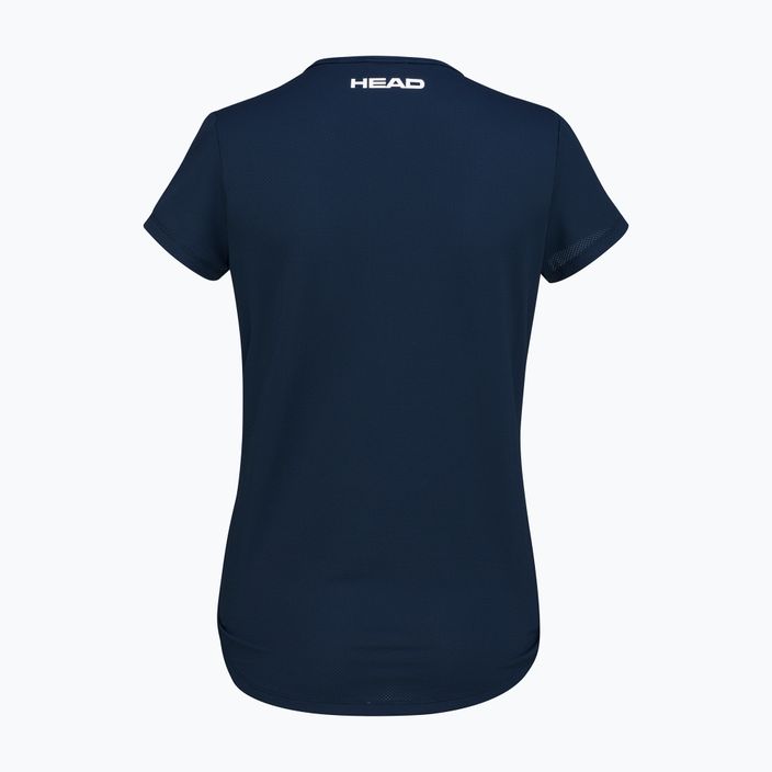 Maglietta da tennis HEAD da donna Tie-Break blu scuro/print vision 2