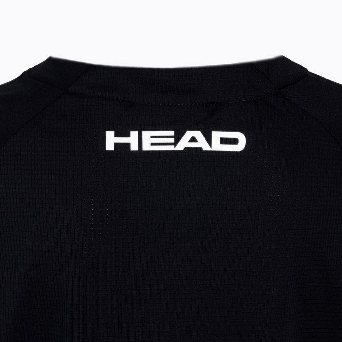Maglietta da tennis HEAD Topspin per bambini nero/stampa vision 4