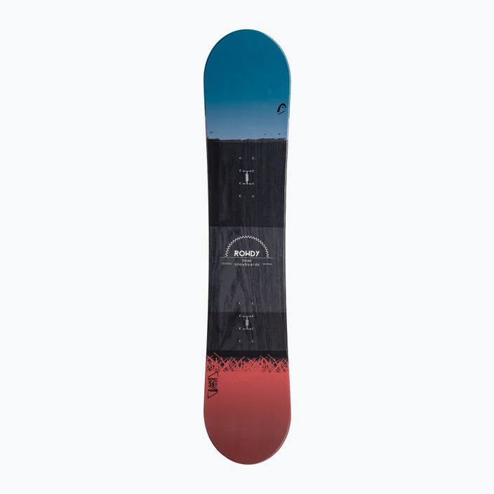 Snowboard da bambino HEAD Rowdy nero/rosso/blu 3