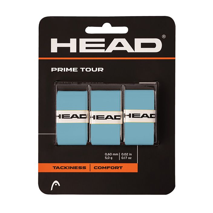 Fasce per racchette da tennis HEAD Prime Tour 3 pezzi blu. 2