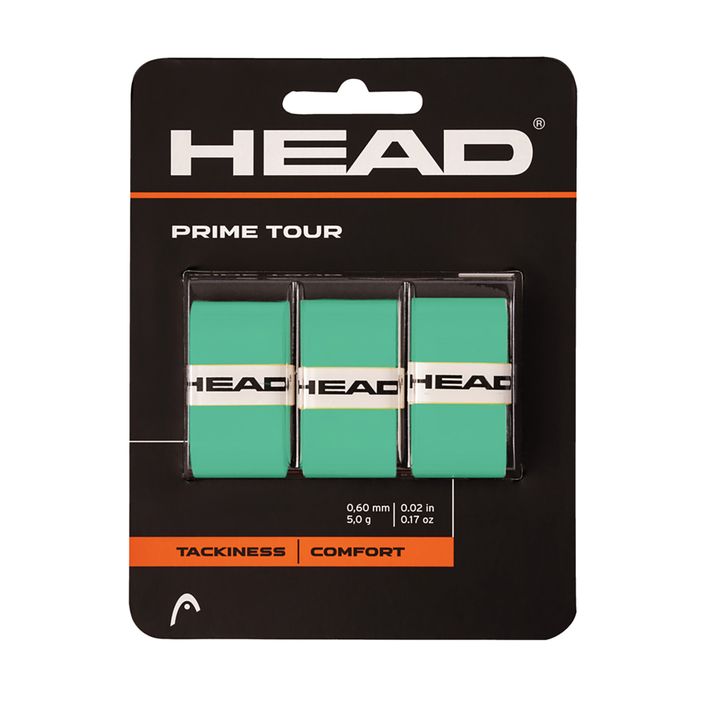 Fasce per racchette da tennis HEAD Prime Tour 3 pezzi menta 2