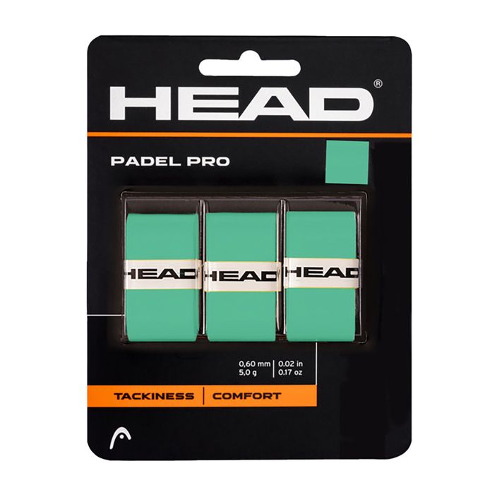 Fasce per racchette HEAD Padel Pro 3 pezzi menta 2